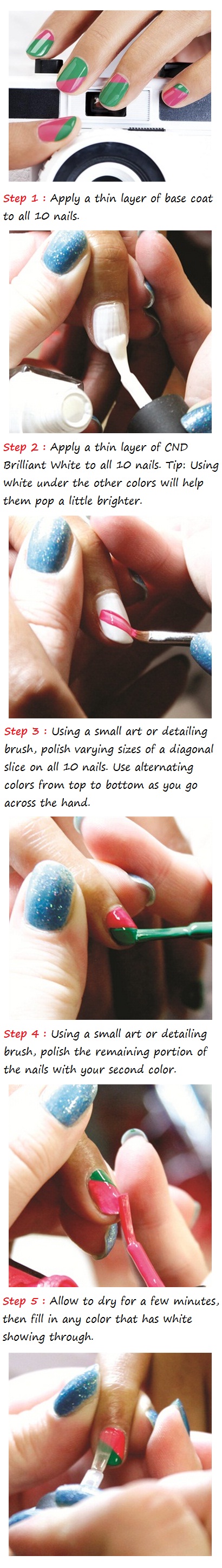 Color Block Nails Tutorial